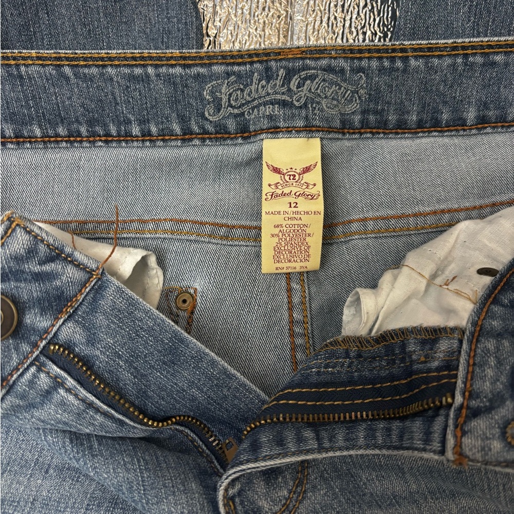 Faded Glory Women's Classic Denim Cropped Jeans